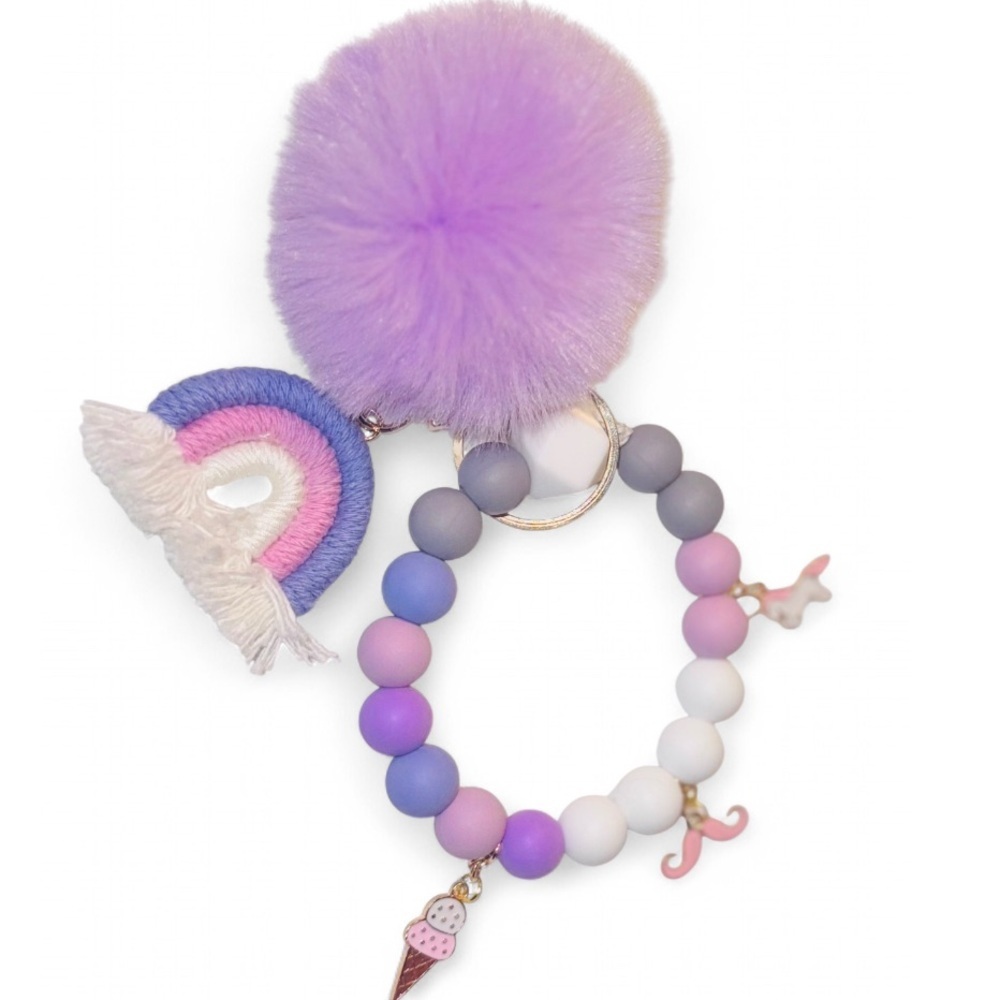 Dreamy Delight Women’s Silicone Beaded Keychain - Picture 6 of 6